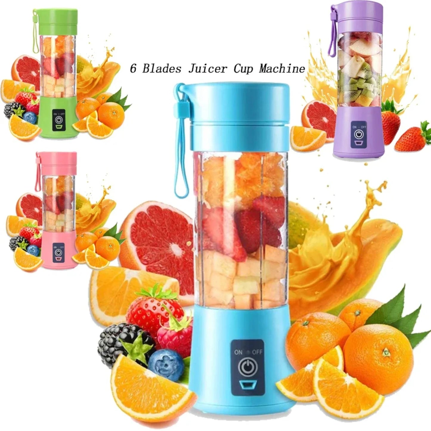 Portable USB Juicer - On-the-Go Blending of Refreshing Fruit Juices